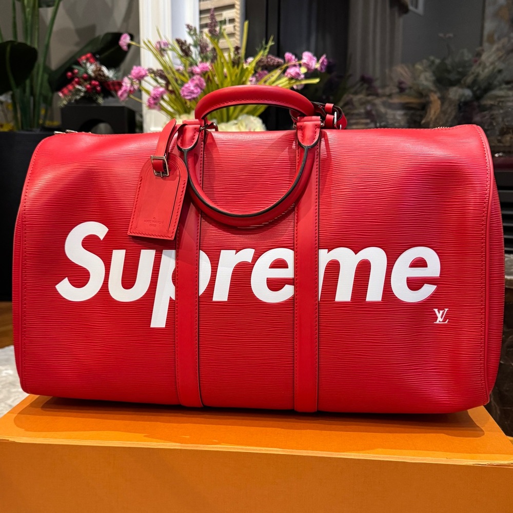BRAND NEW Supreme x Louis Vuitton Keepall Bandouliere 45